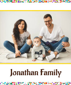 Party Theme Baby Birthday Slideshow Photo Book in Simple White Background
