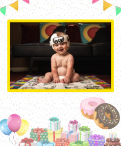Simple Baby Theme Creative Photo Book Design in Portrait
