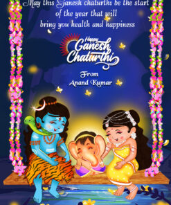 Shiva Parvathy Ganesh Chaturthi Greeting Video