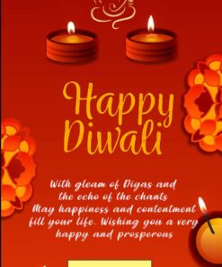 Glowing Candles Happy Diwali Greeting Video