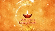 Yellow Sparkle Happy diwali Greeting Video