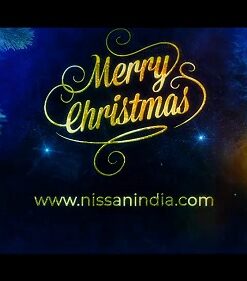 Golden Text Blue Background Sparkle theme Christmas Wishes