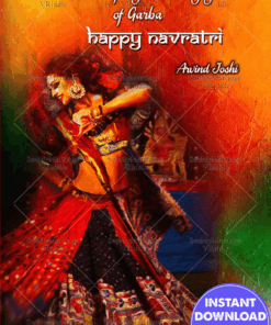 Garba Style Navaratri Greeting Card