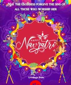 Garba Theme Navratri Party Invitation Video
