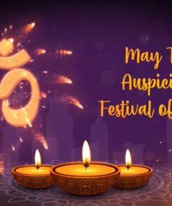 Festival of Lights Pink Diya Theme Diwali Celebration Greeting Video