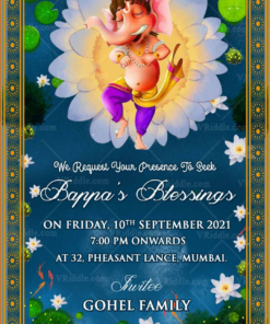 Instant Ganesh Chaturthi Darshan Invitation