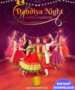 Dandiya Night Happy Navratri Invitation