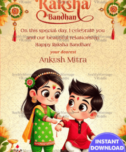 Eternal Bonds Raksha Bandhan Celebrations Greeting Card