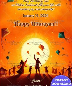 Cultural Sunshine Uttarayan Festival Scene with Families and Flying Kites