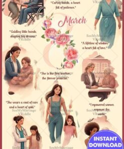 Women's Day Greeting with Empowering Women Inspirational Tribute Art
