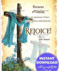 Cloth-Draped Crosses Easter Greeting Card