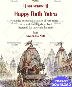A Devotional Rath Yatra Greeting to Celebrate the Spirit of Faith & Divine Journey