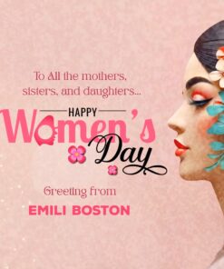 Graceful Women’s Day Greeting Video with Floral Portrait Art, Soft Pastel Tones & Elegant Typography